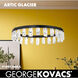 Artic Glacier LED 33.25 inch Coal Chandelier Ceiling Light